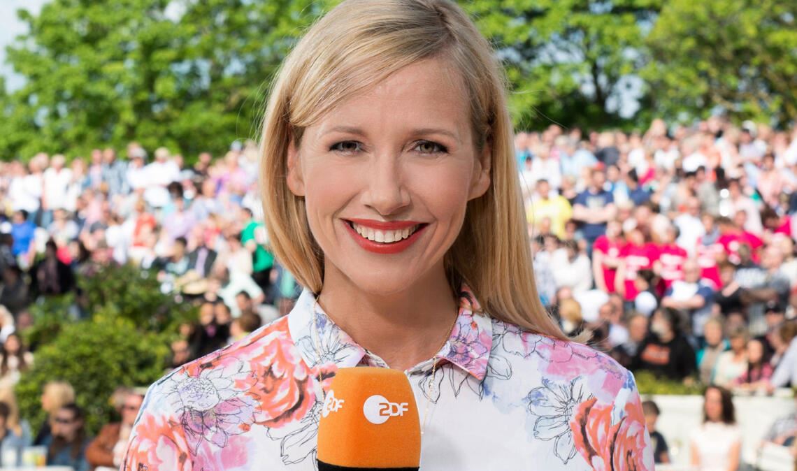 Moderatorin Andrea "Kiwi" Kiewel.