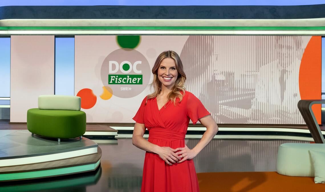 Moderatorin Julia Fischer