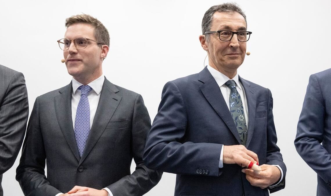 Müssen nach der Wahl aller Voraussicht nach miteinander regieren: Manuel Hagel und Cem Özdemir. (Archivbild)