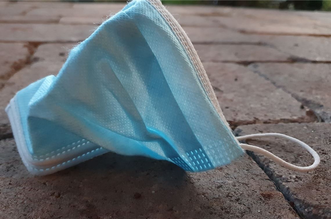 Mund-Nasen-Maske. Symbolbild Huber