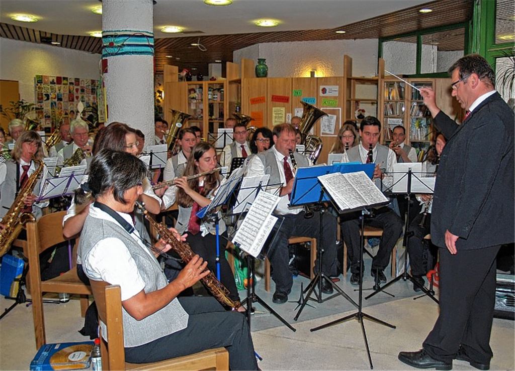 Musik ist Trumpf: das Motto beim Auftritt des Musikvereins Enzberg.