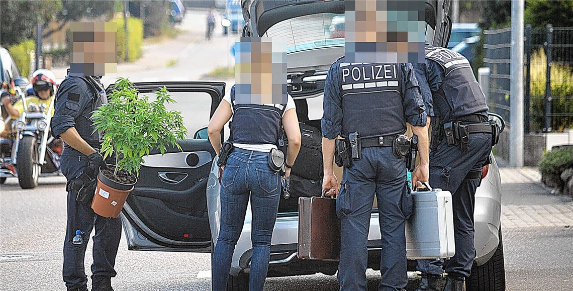 Polizei überrascht Drogenhändler