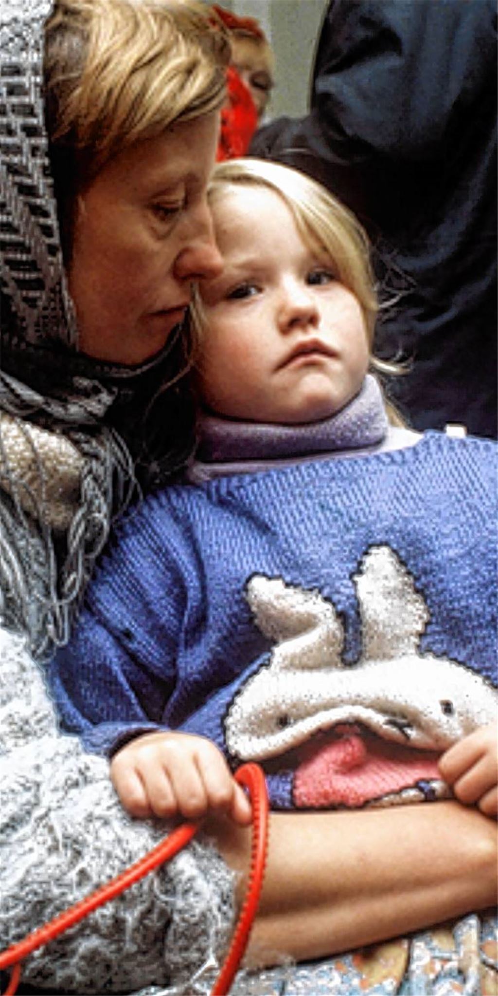 Mutter mit Kind im Krankenhaus von Gomel in Weißrussland. 