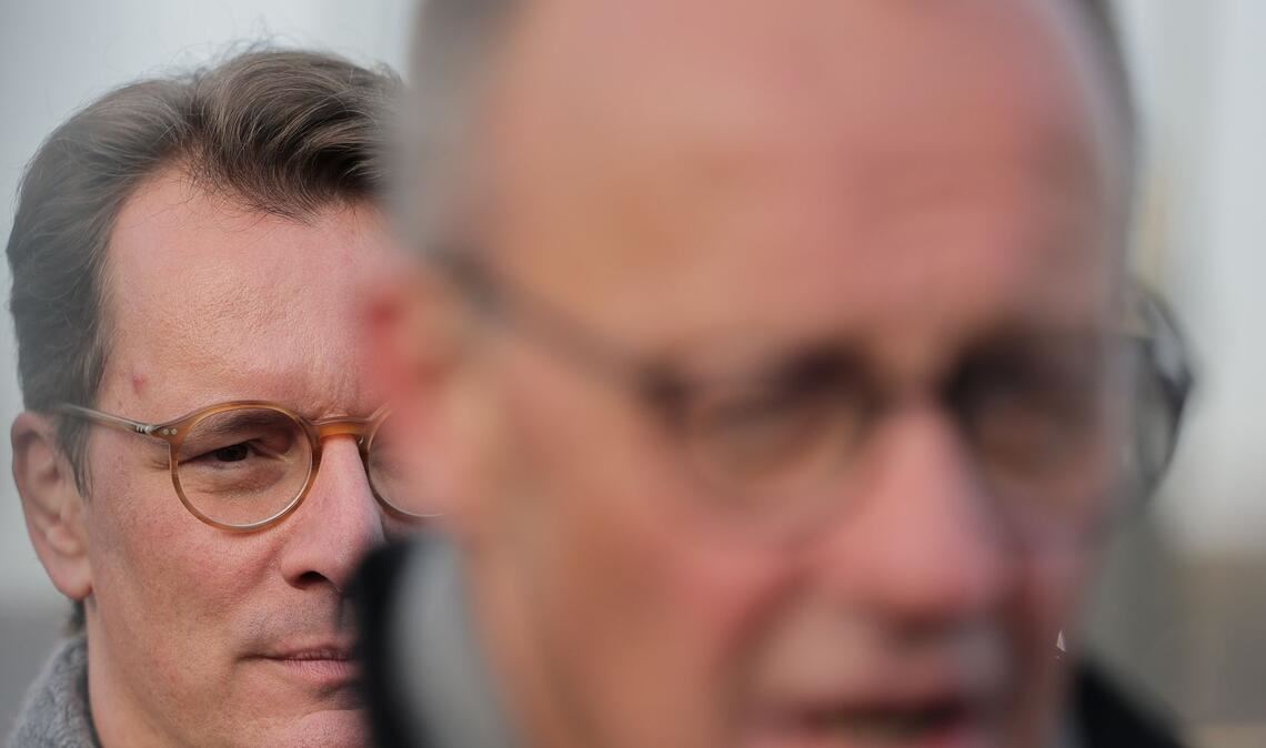 NRW-Regierungschef Hendrik Wüst wird als möglicher "Einwechselkanzler" für Friedrich Merz gehandelt. (Archivbild)