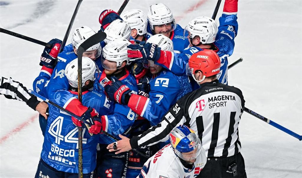 Nach 2019 mal wieder im Finale: die Adler Mannheim. (Archivbild)