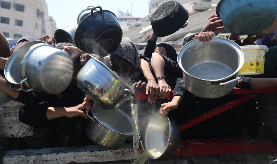 Nach Angaben des Welternährungsprogramms leiden eine halbe Million Menschen in Gaza Hunger. (Archivbild)