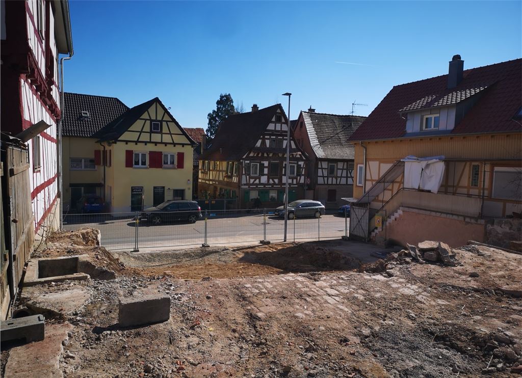 Nach dem Abbruch ist vor der Neubebauung: Friedenstraße 12. Foto: privat