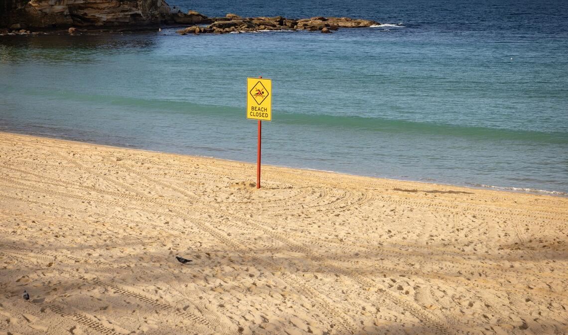 Nach dem Hai-Angriff wurde der betroffene Strand aus Sicherheitsgründen geschlossen.