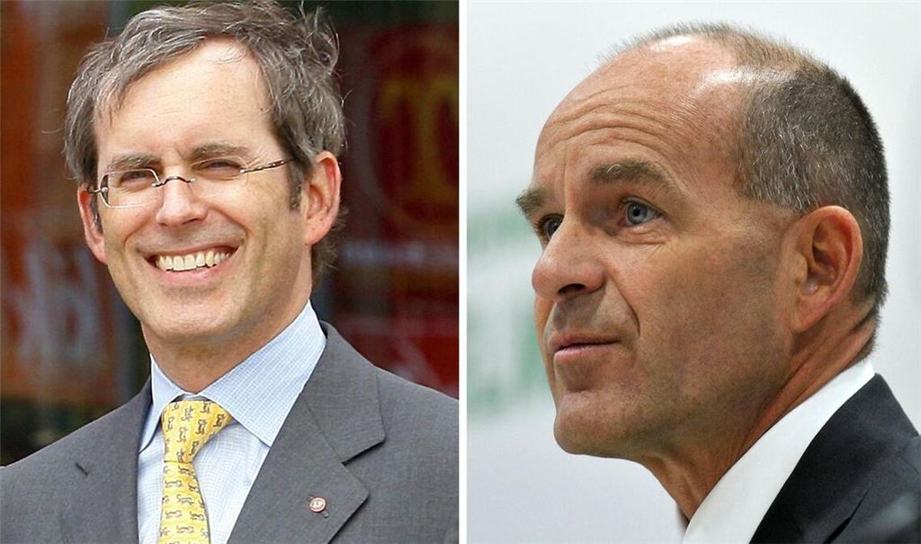 Nach dem Verschwinden von Tengelmann-Chef Karl-Erivan Haub (rechts) übernahm sein Bruder Christian Haub (links) die Geschäftsführung der Unternehmensgruppe (Archivbilder).