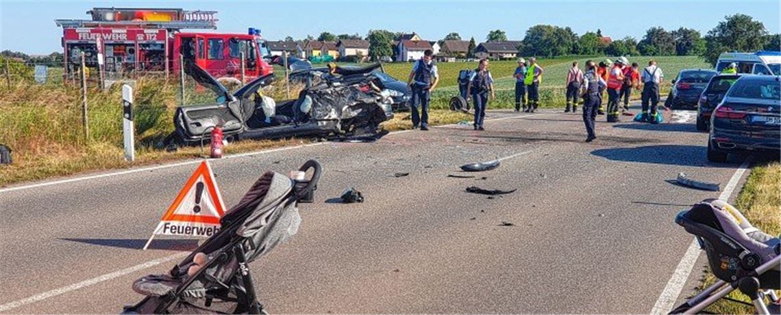 Schwerer Unfall bei Bauschlott