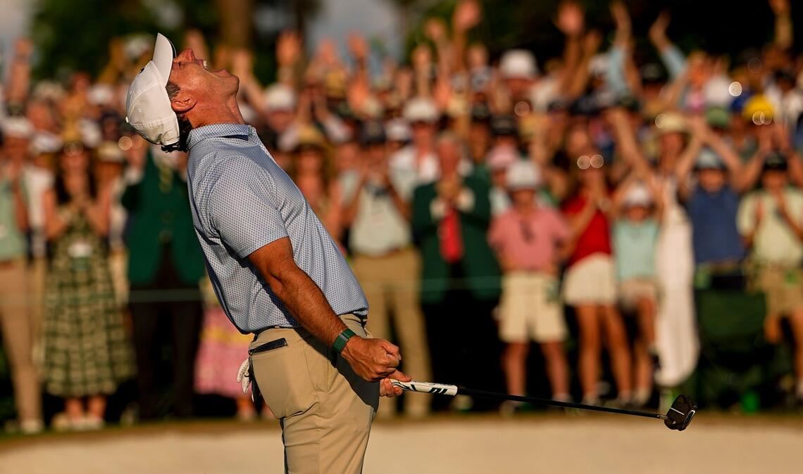 Nach dem finalen Putt brachen die Emotionen aus Rory McIlroy heraus.