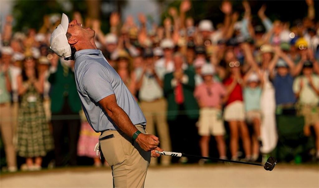 Nach dem finalen Putt brachen die Emotionen aus Rory McIlroy heraus.