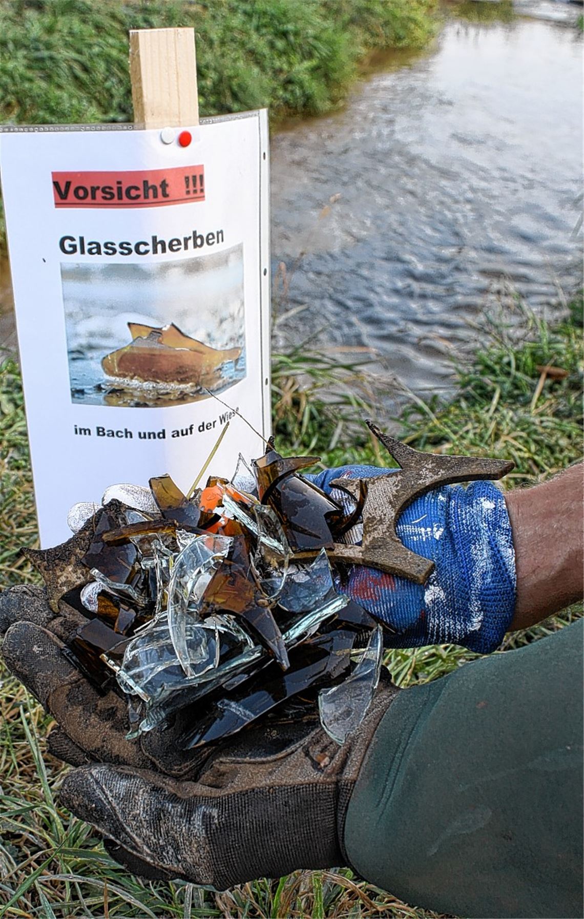 Scherben ärgern Spaziergänger