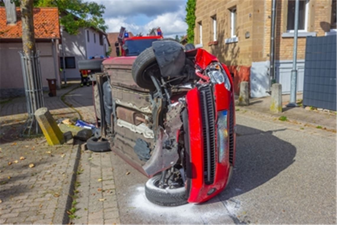 Nach einem Unfall in Schönenberg...