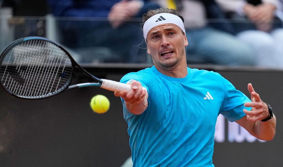Nach sehr gutem Start verliert Alexander Zverev sein Achtelfinale beim Turnier in Rom.