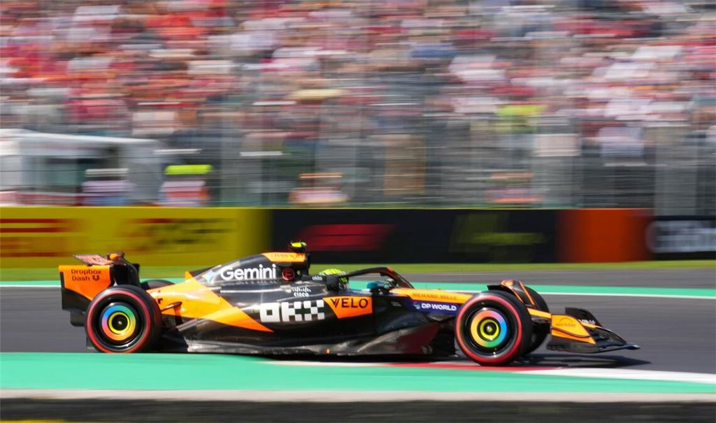 Nach seinem Defekt am McLaren in Zandvoort ist Norris voll in Fahrt.