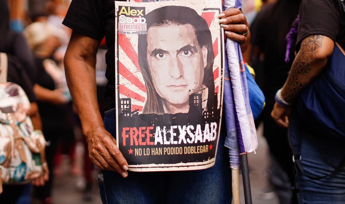 Nach seiner ersten Festnahme hatte es in Venezuela Proteste für Saabs Freilassung gegeben. (Archivbild)