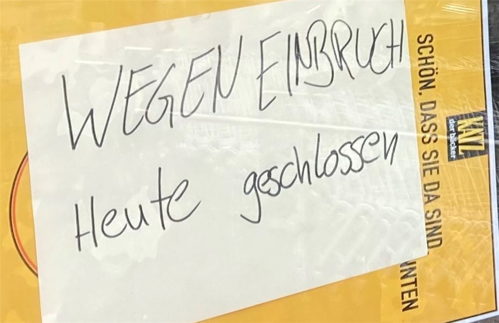 Nachwirkungen des Einbruchs. Foto: oda