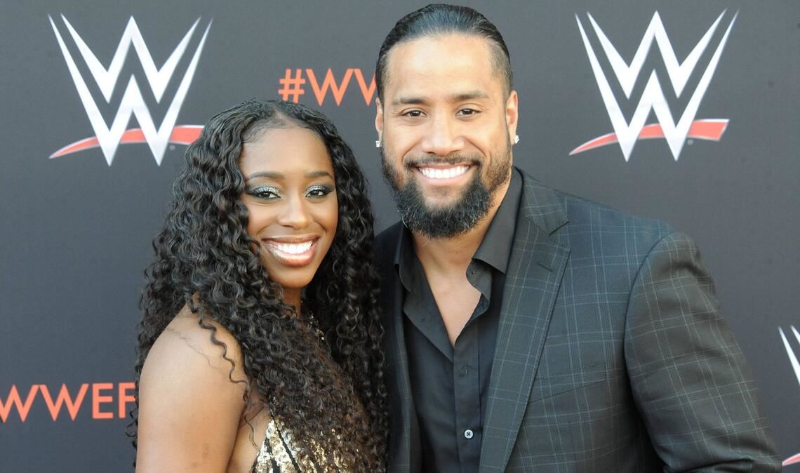 Naomi mit Ehemann und Wrestler Jimmy Uso.