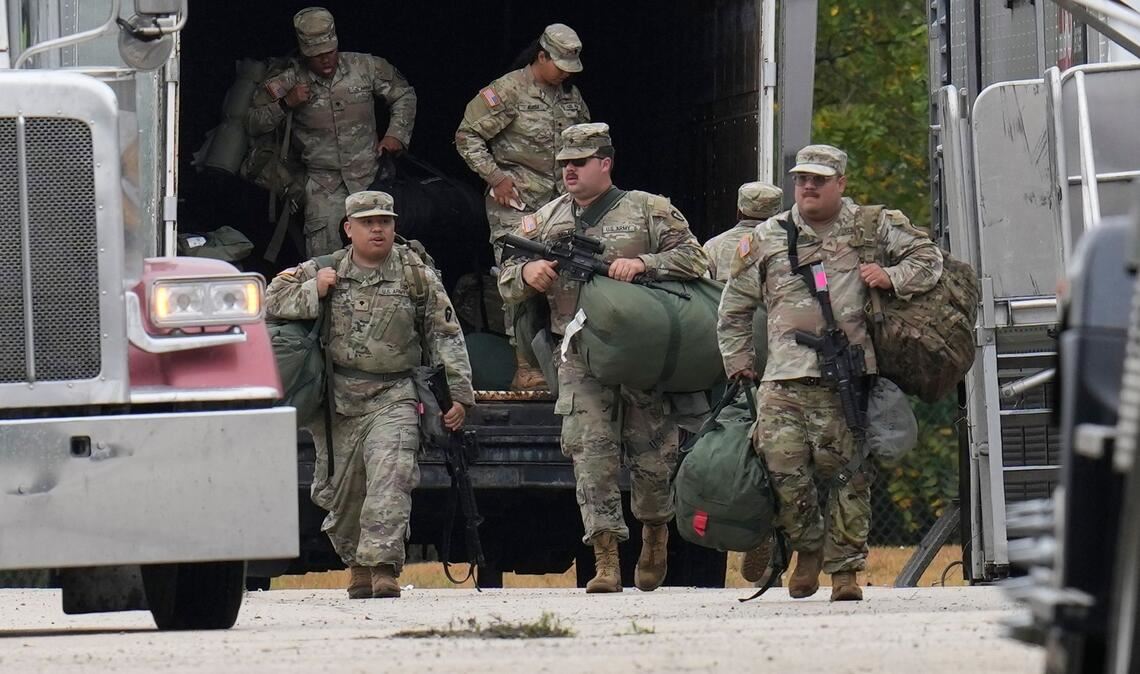 Nationalgarde aus Texas in Illinois