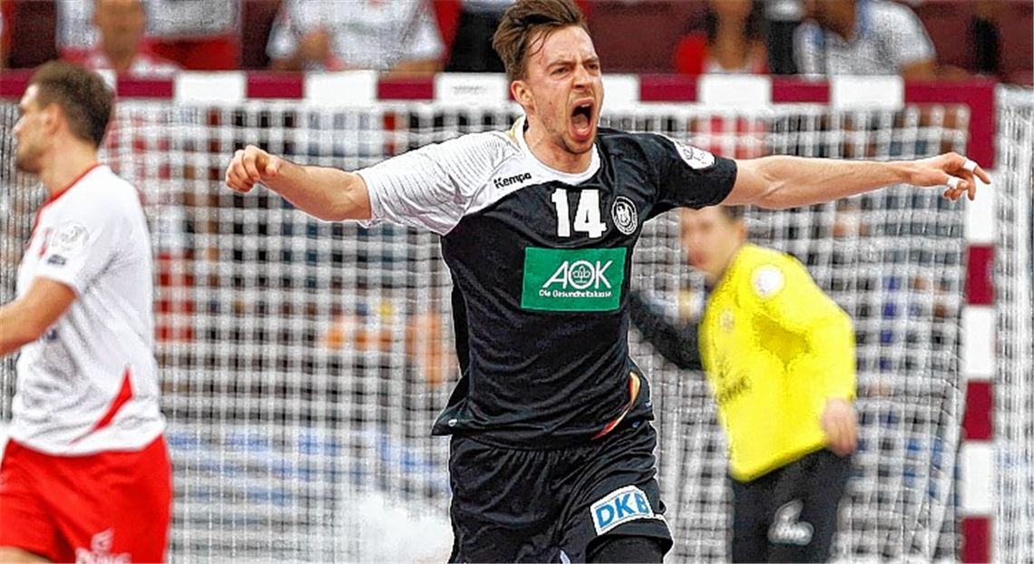 Nationalspieler wie der Pforzheimer Patrick Groetzki (hier beim Sieg im Gruppenspiel gegen Polen), der in der Bundesliga für die Rhein-Neckar-Löwen aktiv ist, könnten auch in der Region einen Handball-Boom entfachen – wenn ihre Weltmeisterschafts-Auftritte denn im frei empfangbaren Fernsehen zu sehen wären.