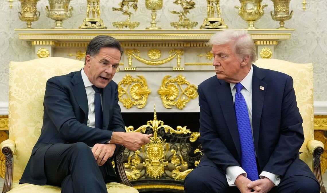 Nato-Chef Rutte besuchte US-Präsident Trump im Weißen Haus.
