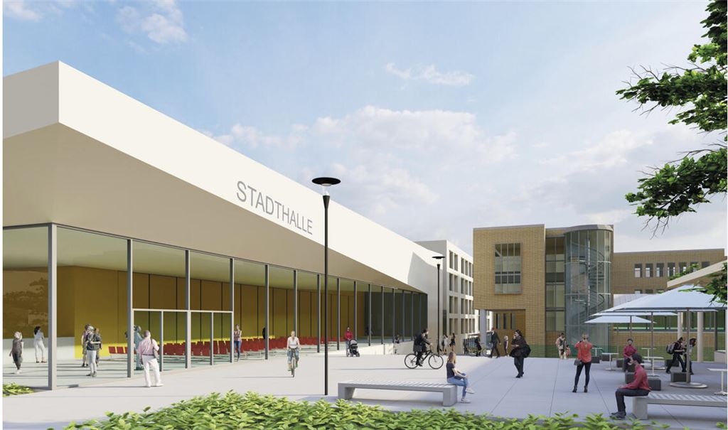 „Neue Mitte“ mit Sprung über die B10: Nur eine Vision ohne Aussicht auf Umsetzung oder in wenigen Jahren schon Realität? Darüber berät nun der Gemeinderat. Grafik: MESA Development