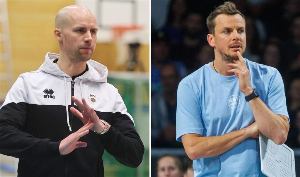 Neuer Coach für die Barock Volleys: Hasse Mattila (li.) wird nach der Saison gehen, für ihn kommt Patrick Steuerwald.