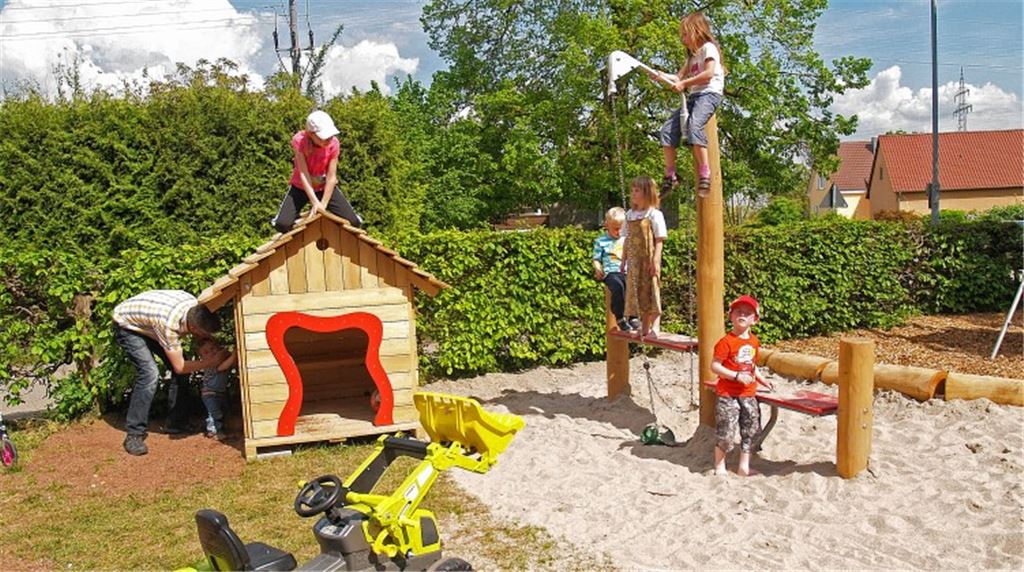 Neuer Spielspaß auf dem Sengach – eine Investition der Stadt macht’s möglich.