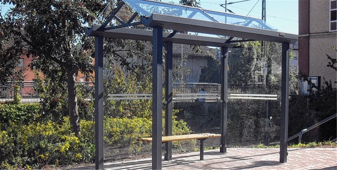 Neues Wartehäuschen in Enzberg. Foto: privat