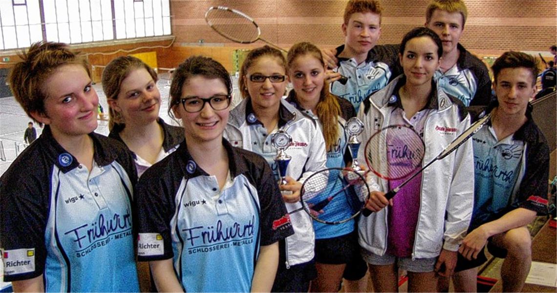 Neun Illinger rangieren unter den besten Nachwuchsspielern Nordwürttembergs: Katja Murschel, Lea Ensinger, Vanessa Kreuzer, Valentina Skrbin, Klara Skrbin, Marcel Kadura, Paulina Krauth, Christian Wiesa, Kai Bschaden. Foto: privat