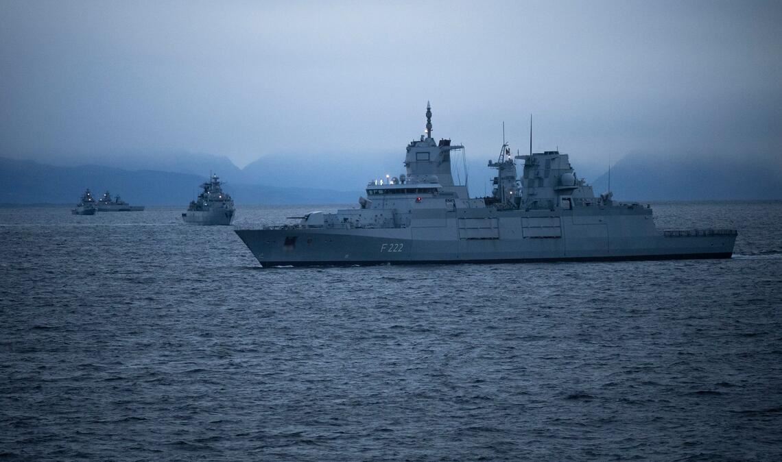 Marine trainiert in Norwegen für den Ernstfall Neun Schiffe und ein U-Boot sind an der Großübung beteiligt.