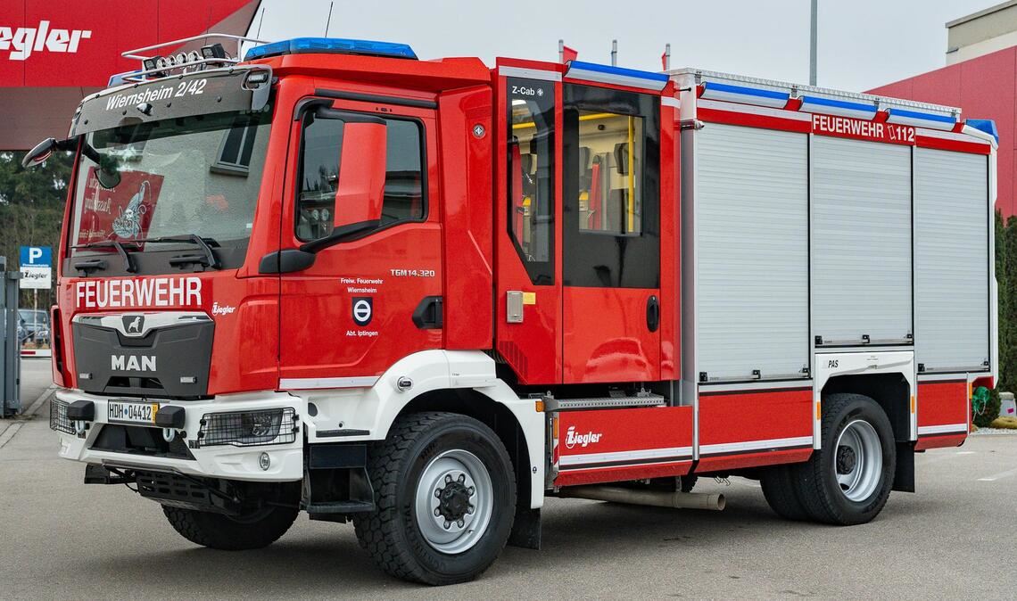 Neuzugang im Fuhrpark in dieser Woche: ein Löschgruppenfahrzeug für die Feuerwehrabteilung Iptingen. Foto: Ziegler