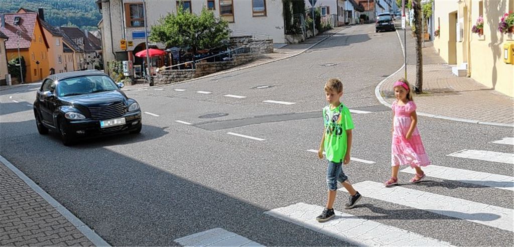 Sicherheit durch verengte Fahrbahn