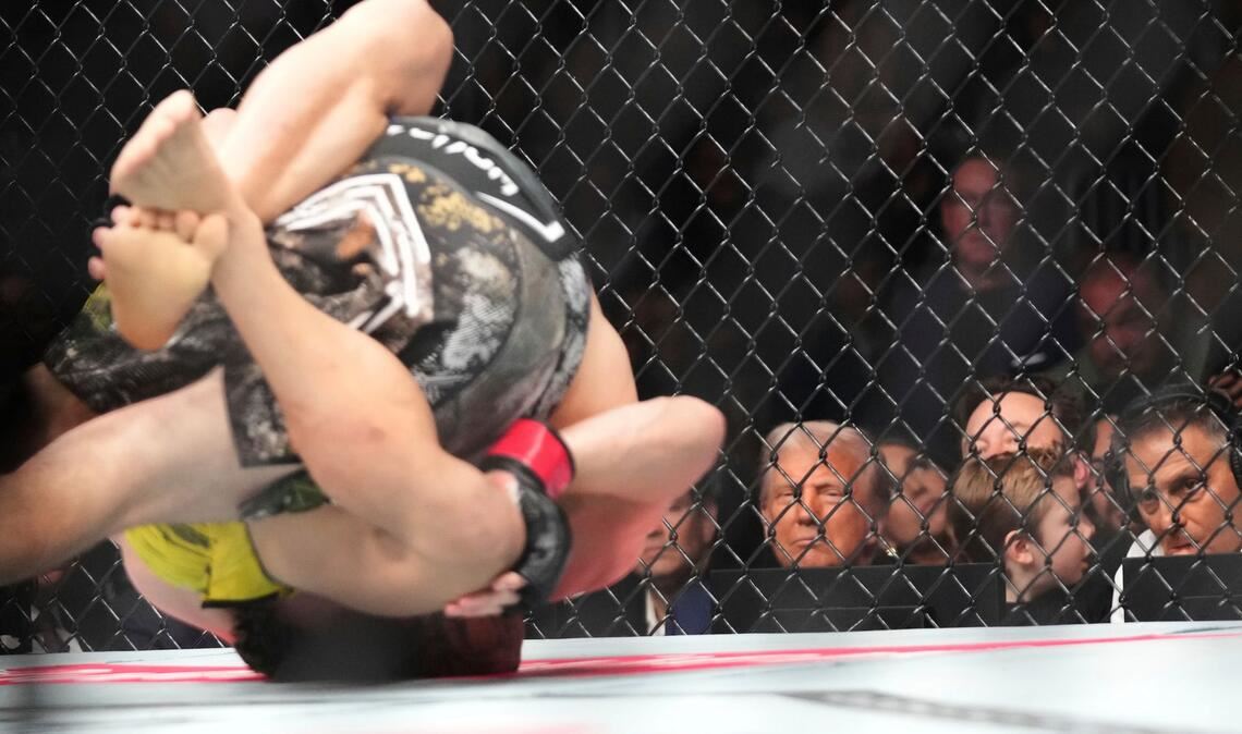 Nicht selten wird einer der UFC-Kämpfer im Ring bewusstlos geprügelt.