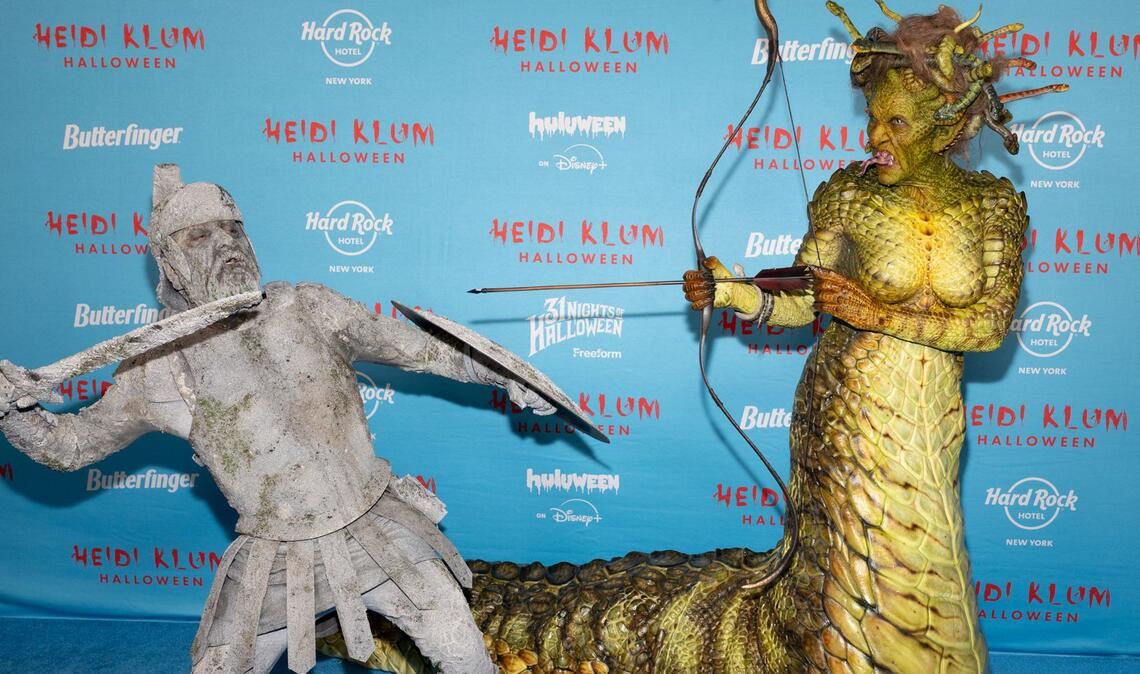 Nicht wiederzuerkennen: Heidi Klum (rechts) und ihr Partner Tom Kaulitz.