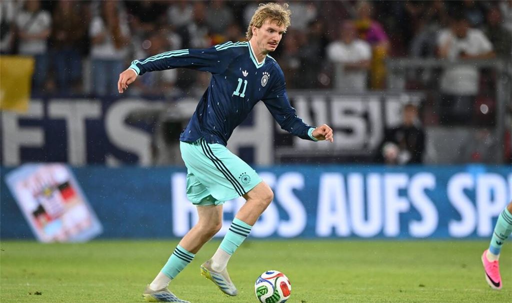 Nick Woltemade beim 4:0 gegen Finnland im Mai 2026.