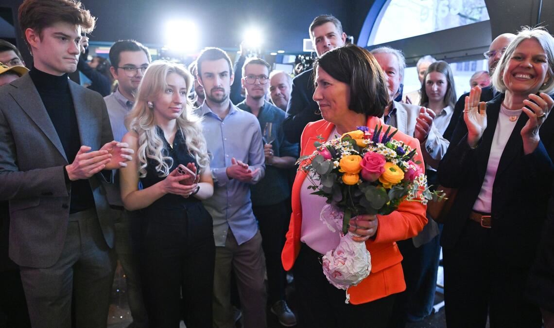 Niederschmettender Wahlabend für die FDP-Spitzenkandidatin in Rheinland-Pfalz, Daniela Schmitt.