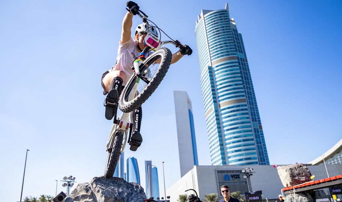 Nina Reichenbach bei der Weltmeisterschaft im vergangenen Jahr in Abu Dhabi. In diesem Jahr muss sie ohne die Unterstützung der Deutschen Sporthilfe auskommen.