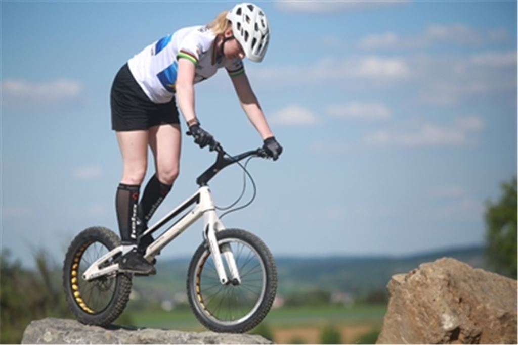 Nina Reichenbach beim Training. Foto: Huber