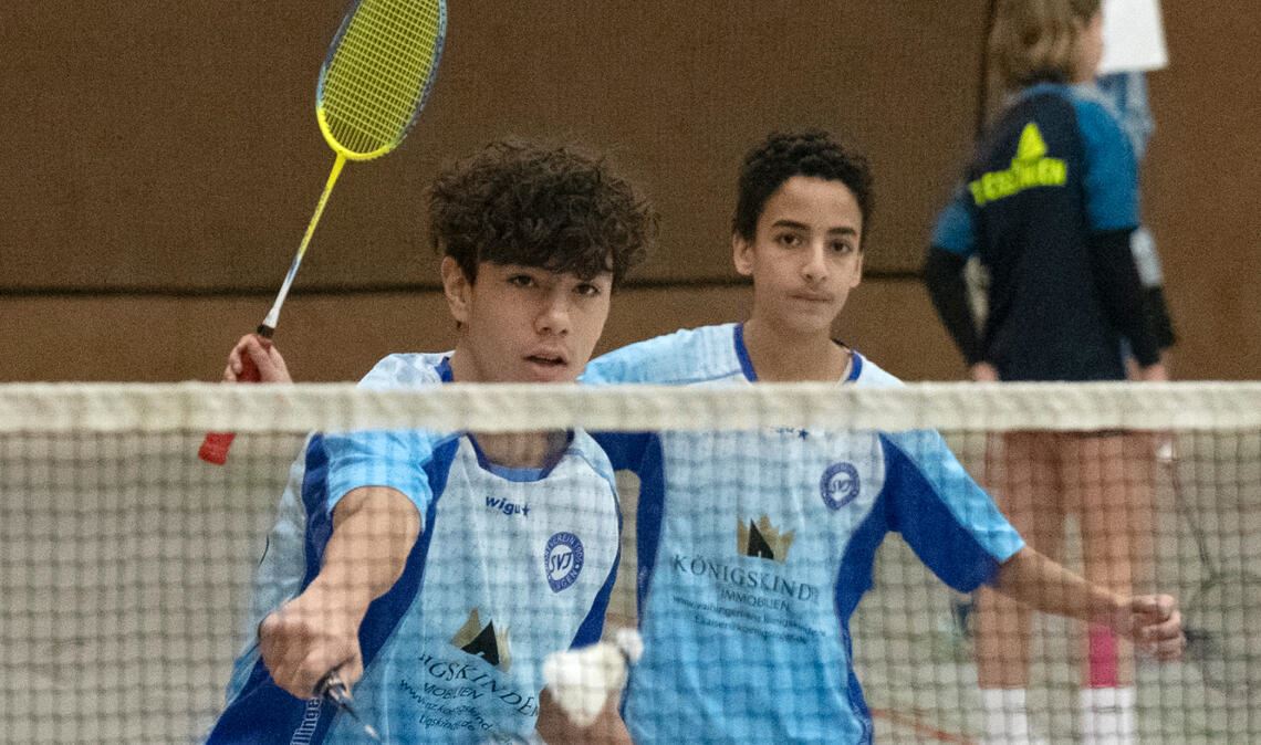 Noah Kairies und Younes El-Quardi schlagen sich im Doppel gut. 