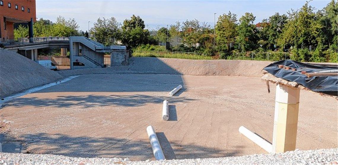 Rollen in Baustelle geben Rätsel auf