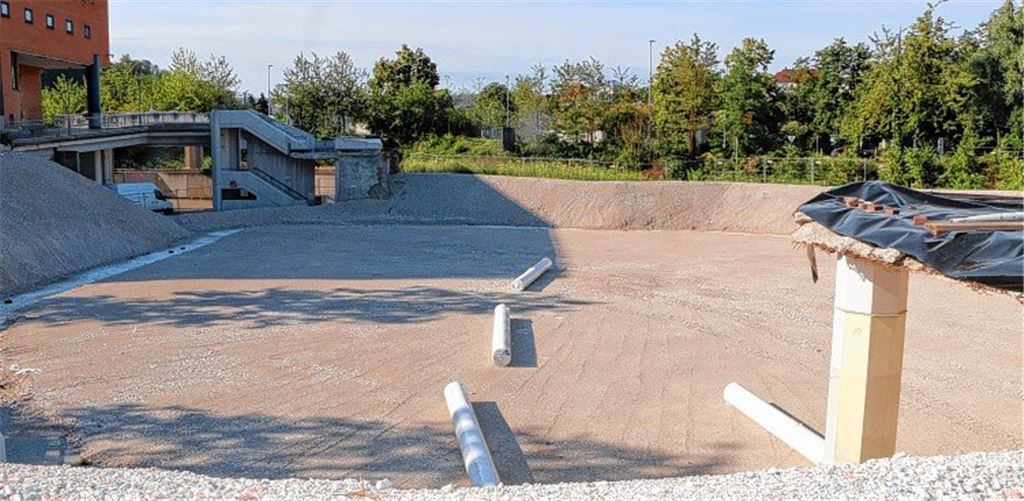 Rollen in Baustelle geben Rätsel auf