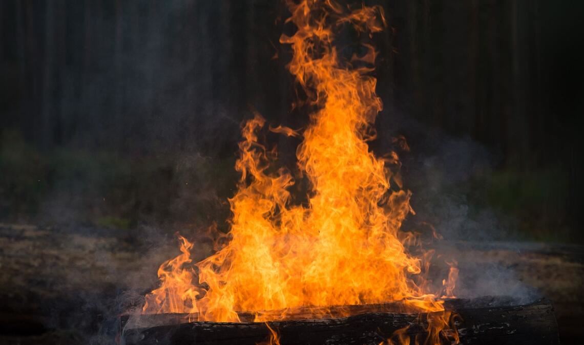 Noch ist unklar, wie das explosive Material in die Feuerstelle kam. (Symbolbild)