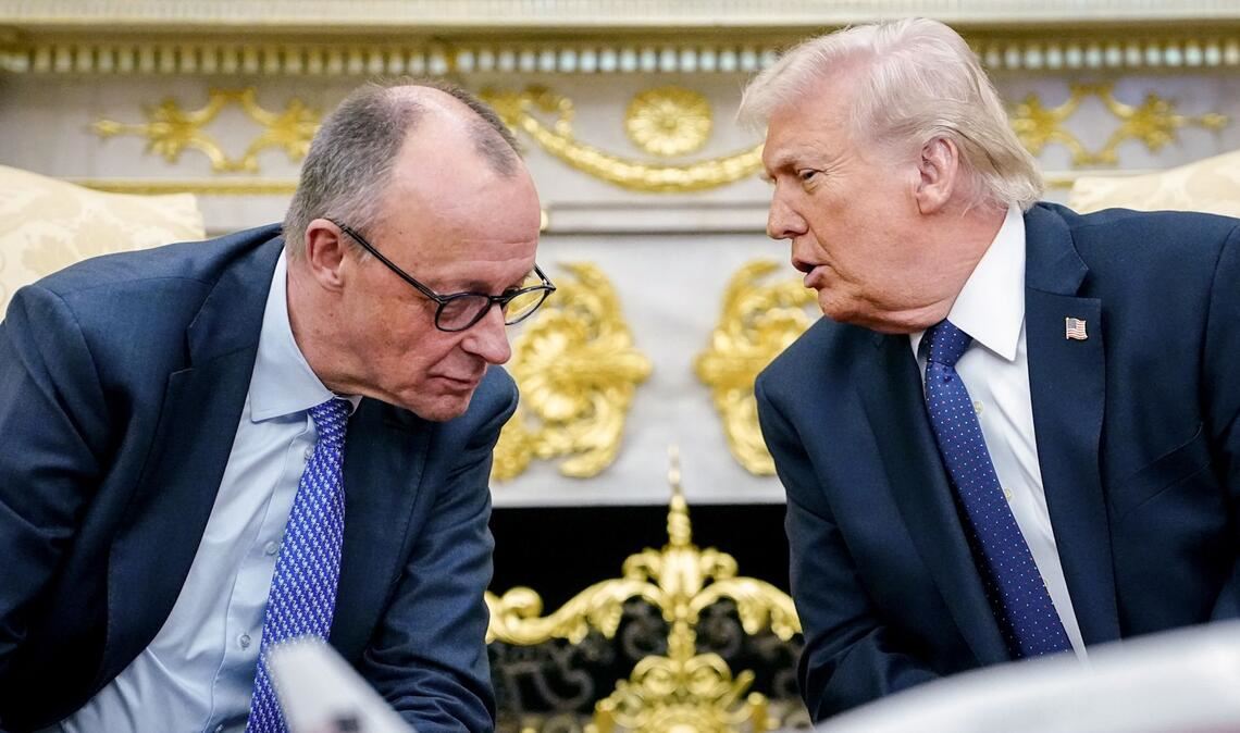 Noch vor zwei Monaten haben sich Trump und Merz ziemlich gut verstanden. (Archivbild)
