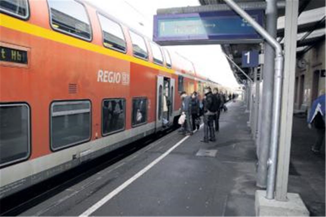 Normalbetrieb: Auf dem Mühlacker Bahnhof ist vom Stuttgarter Streik nichts zu spüren.
Foto: md
