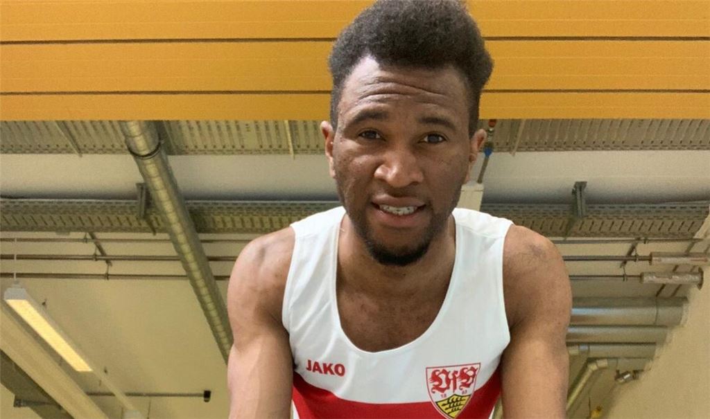 Normalerweise trainiert Jean Louis Leussi beim VfB Stuttgart, für die Volleyballer des TVM wagte er sich auf fremdes Terrain und gab sein Wissen in Sachen Schnellkraft weiter.