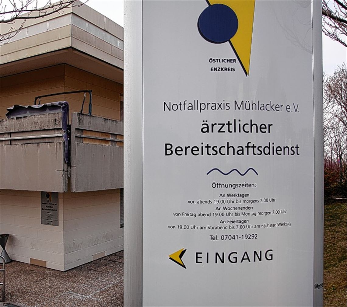 Notfallpraxis Mühlacker an der Hermann-Hesse-Straße.