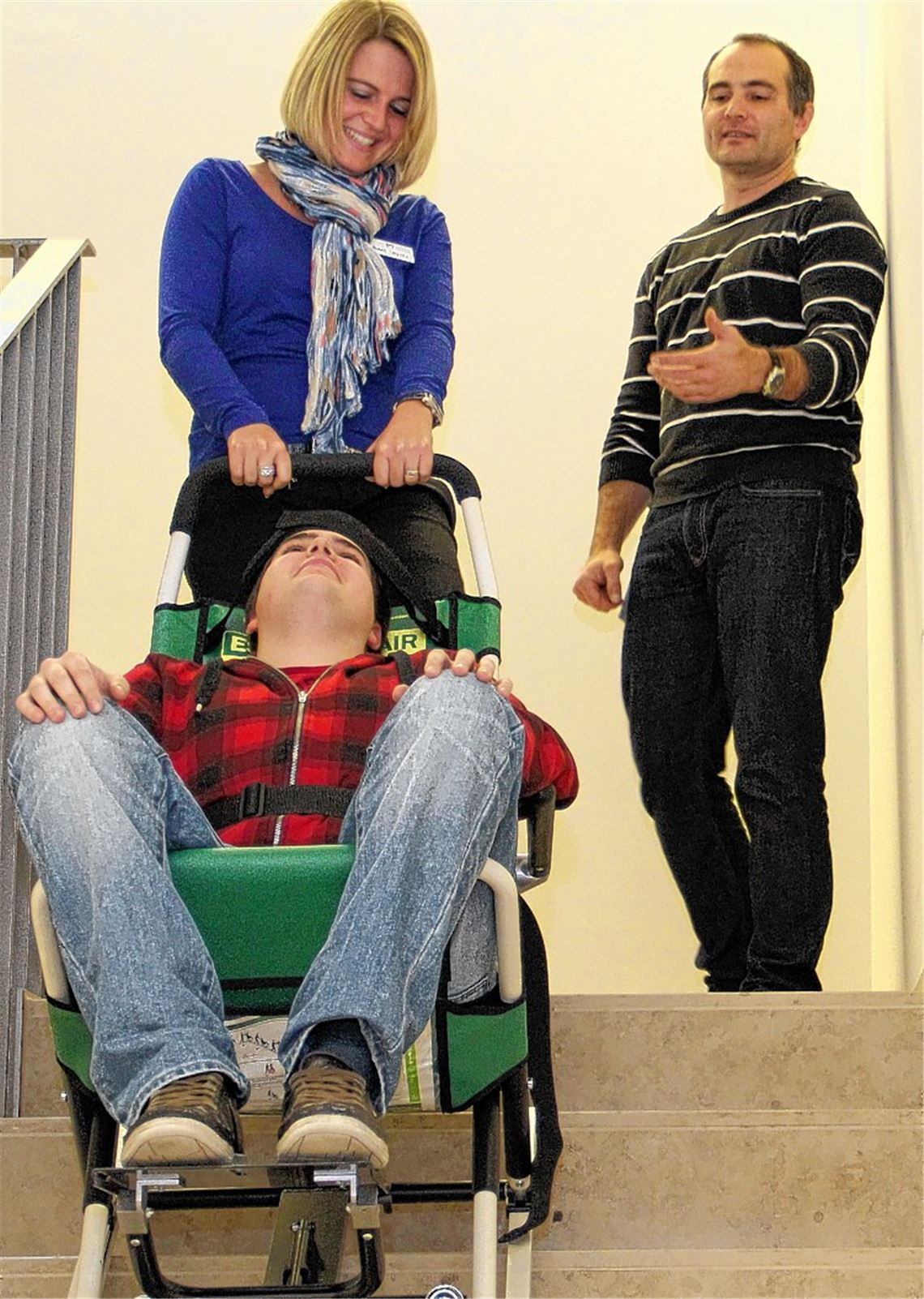 Notfallübung bei der Volksbank.