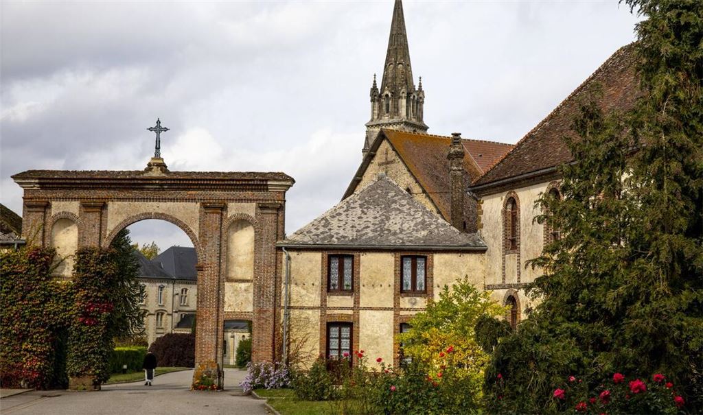 Notre-Dame de la Trappe nahe der französischen Gemeinde Soligny-la-Trappe in der Normandie.